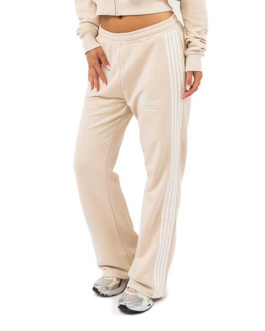 Stripe Track Pants Beige