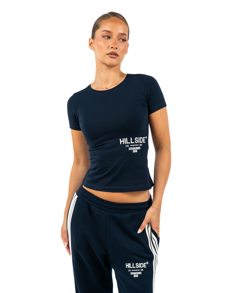 Cropped T-Shirt Blue