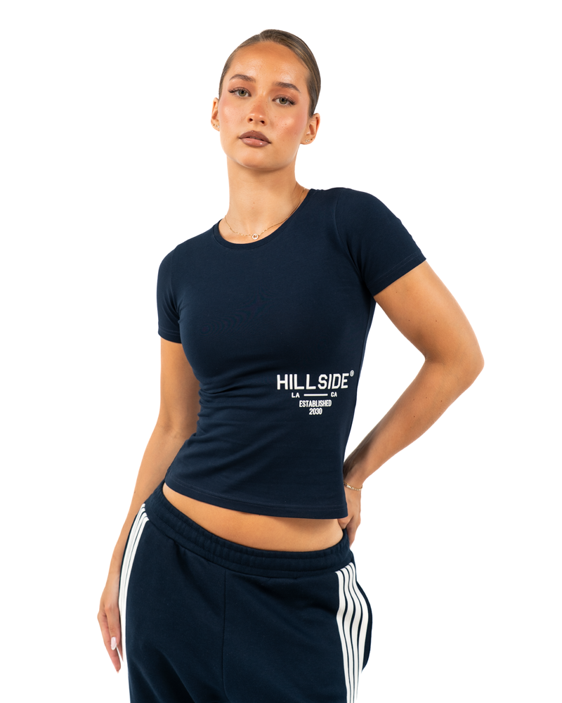 Cropped T-Shirt Blue