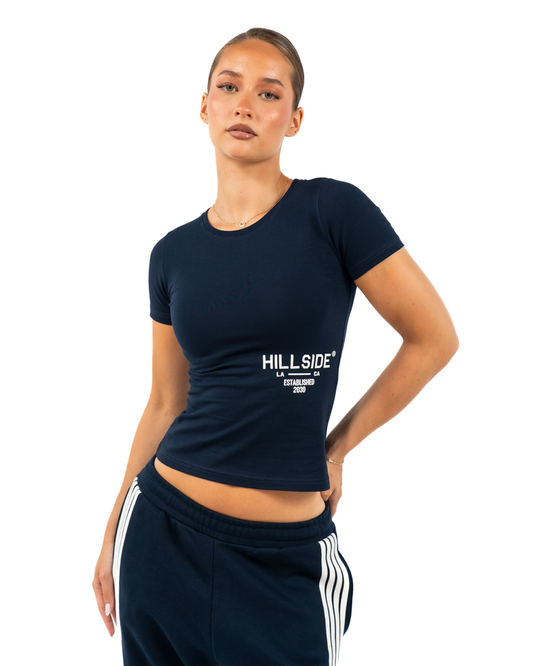 Cropped T-Shirt Blue