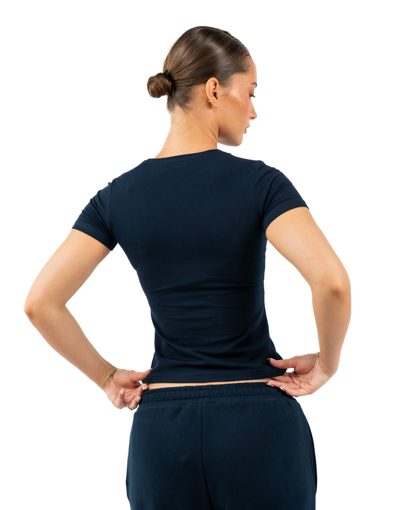 Cropped T-Shirt Blue