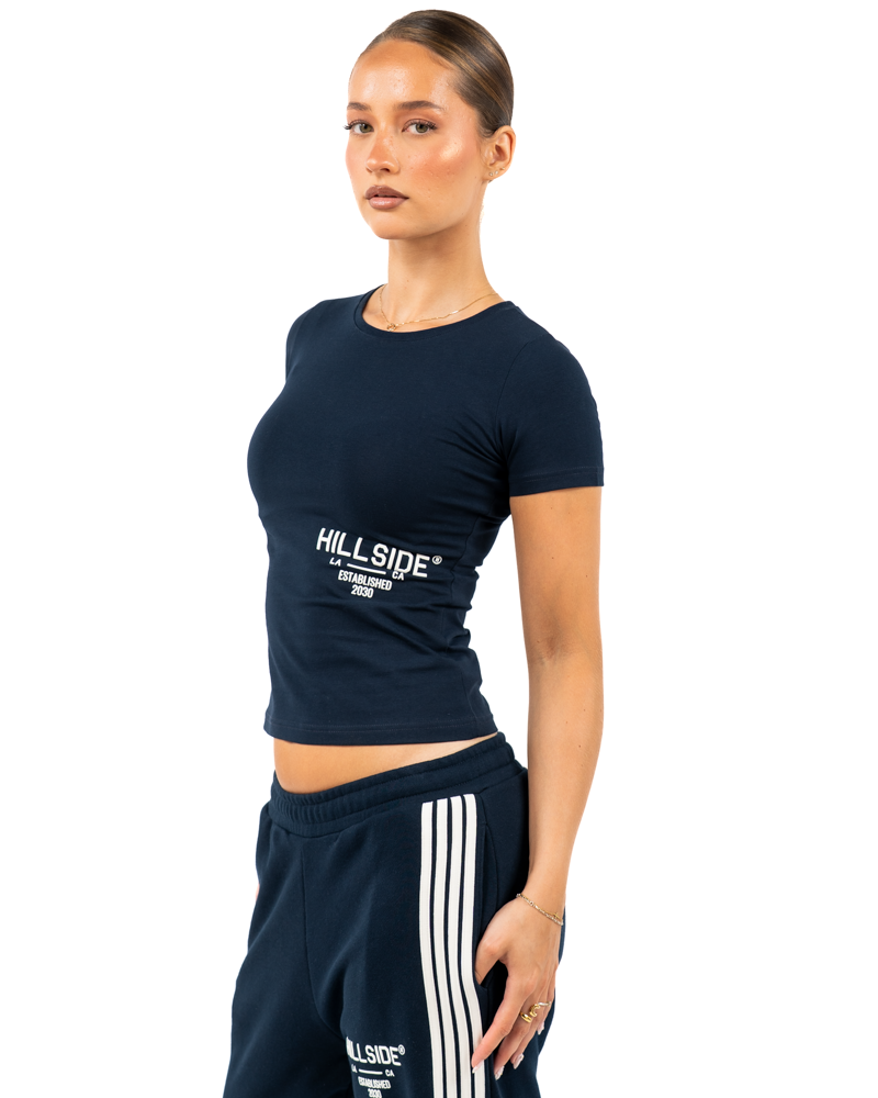 Cropped T-Shirt Blue