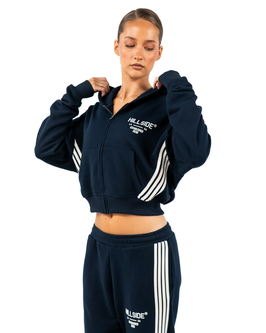 Stripe Track Vest Blue