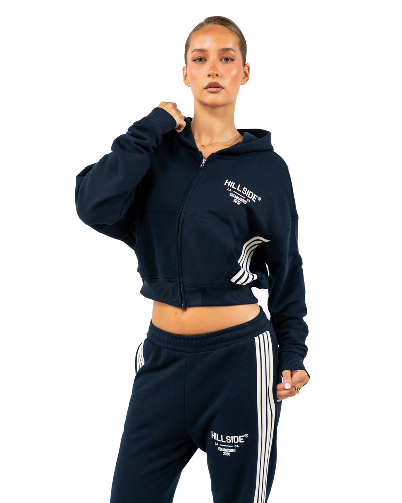 Stripe Track Vest Blue