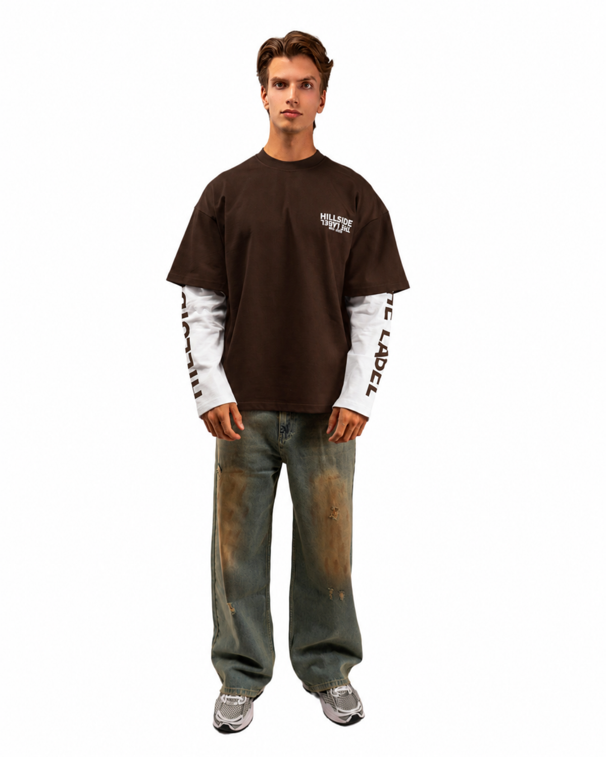 Worldwide Double Layered Longsleeve Brown Pre Order