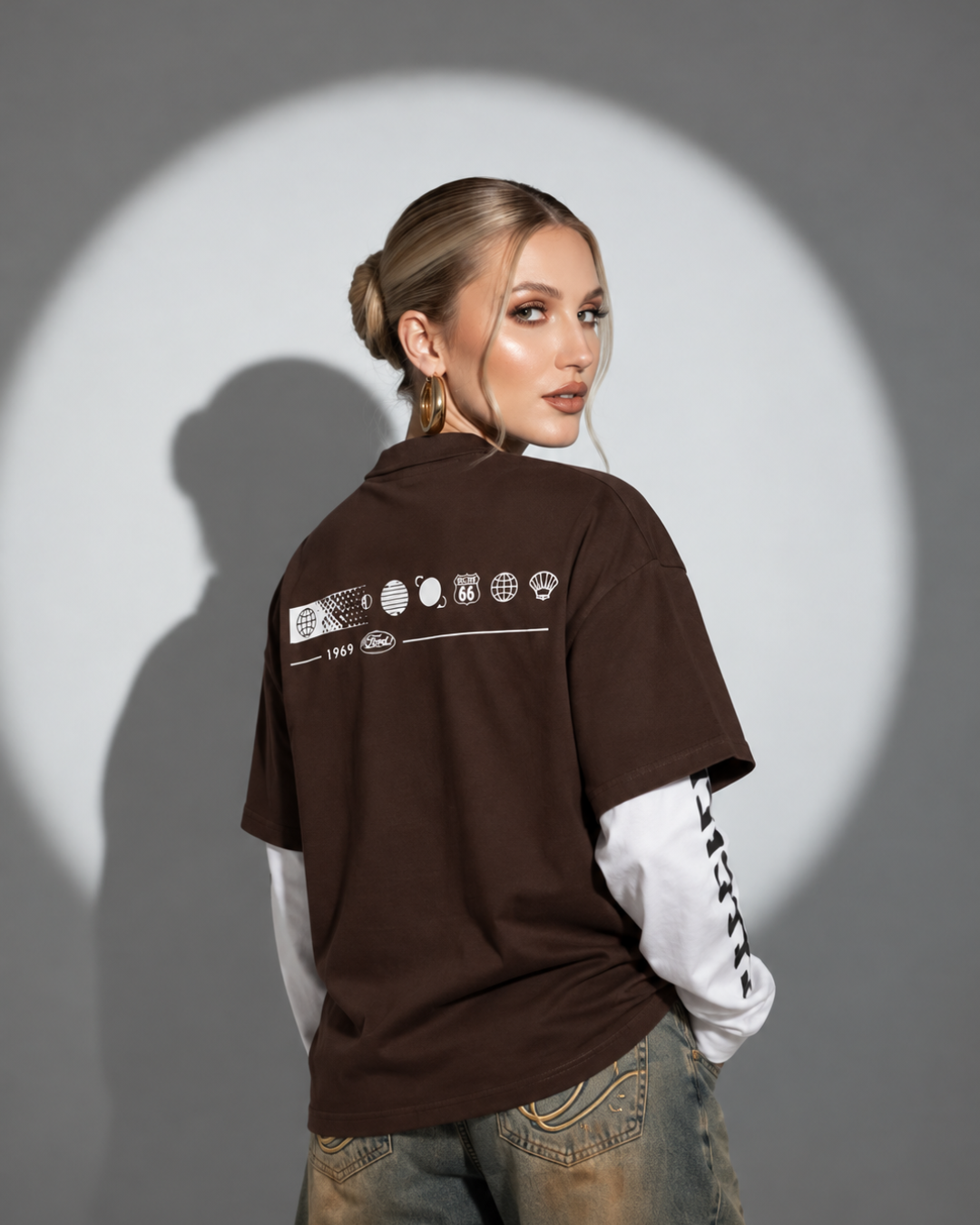 Worldwide Double Layered Longsleeve Brown Pre Order
