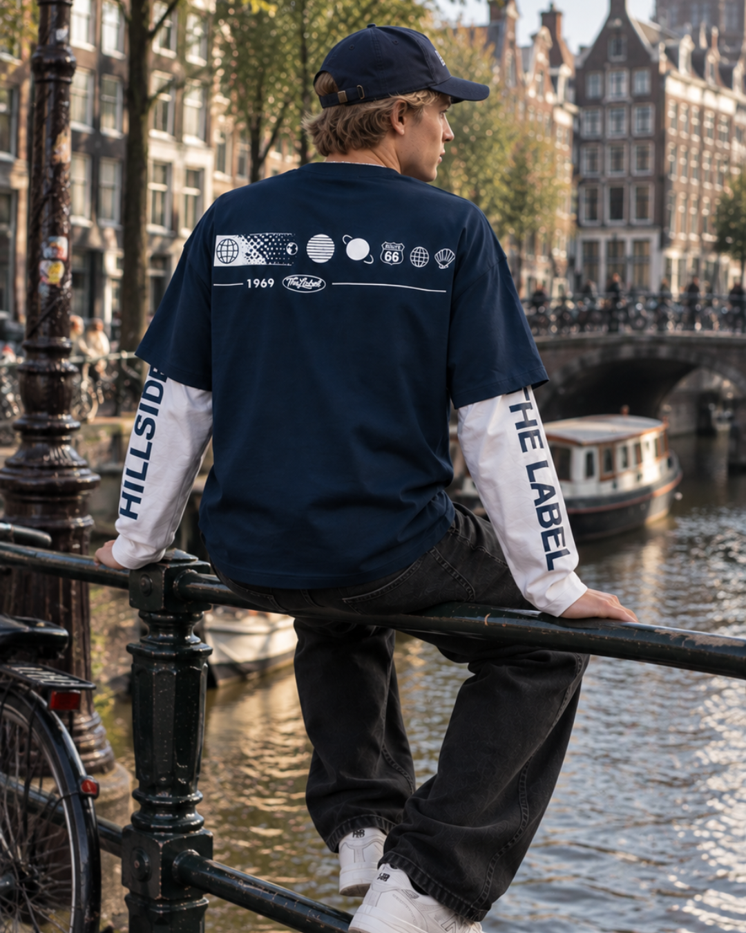 Worldwide Double Layered Longsleeve Navy Pre Order