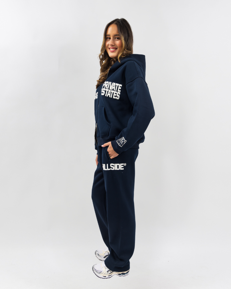 Calabasas Zip Tracksuit Navy