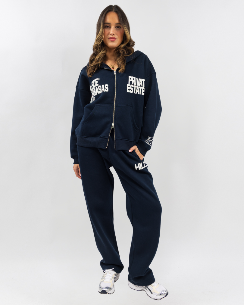 Calabasas Zip Tracksuit Navy
