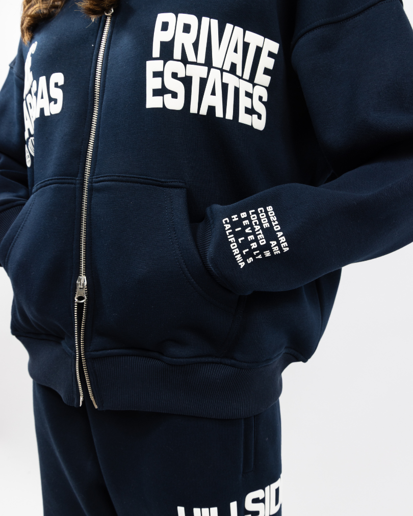 Calabasas Zip Tracksuit Navy
