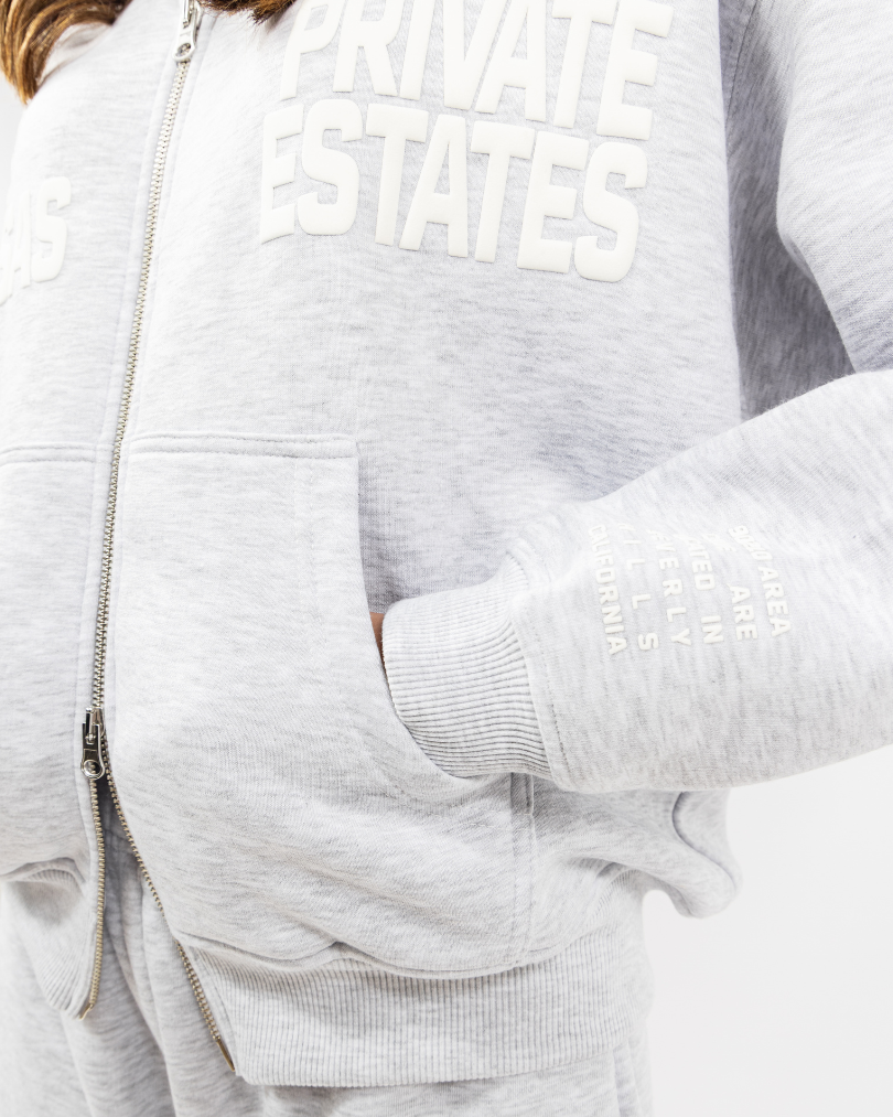 Calabasas Zip Tracksuit Grey