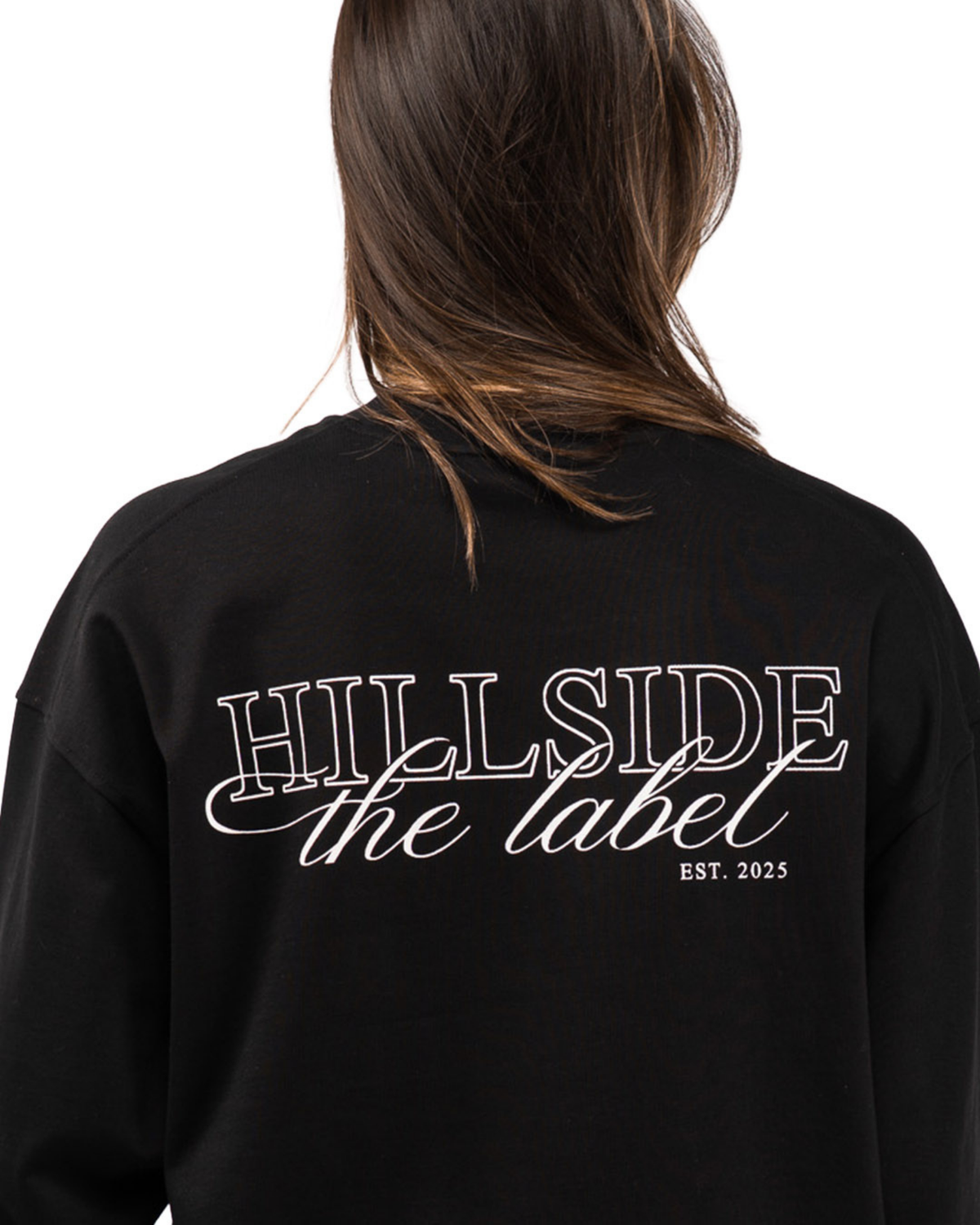 Open Cursive Longsleeve Black