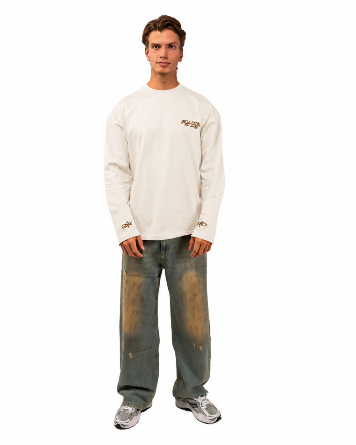 Open Cursive Longsleeve Off White