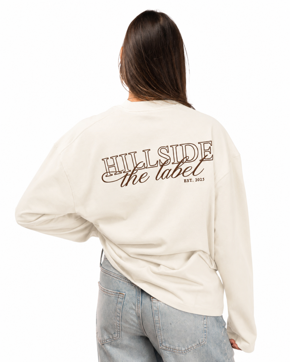 Open Cursive Longsleeve Off White