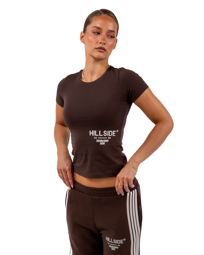 Cropped T-Shirt Brown