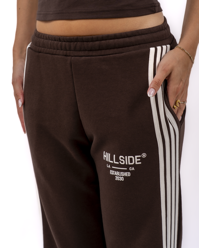 Stripe Track Pants Brown