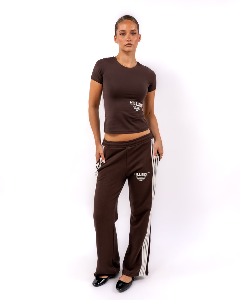 Stripe Track Pants Brown