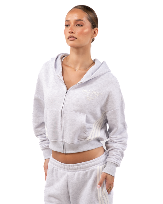 Stripe Track Vest Light Grey