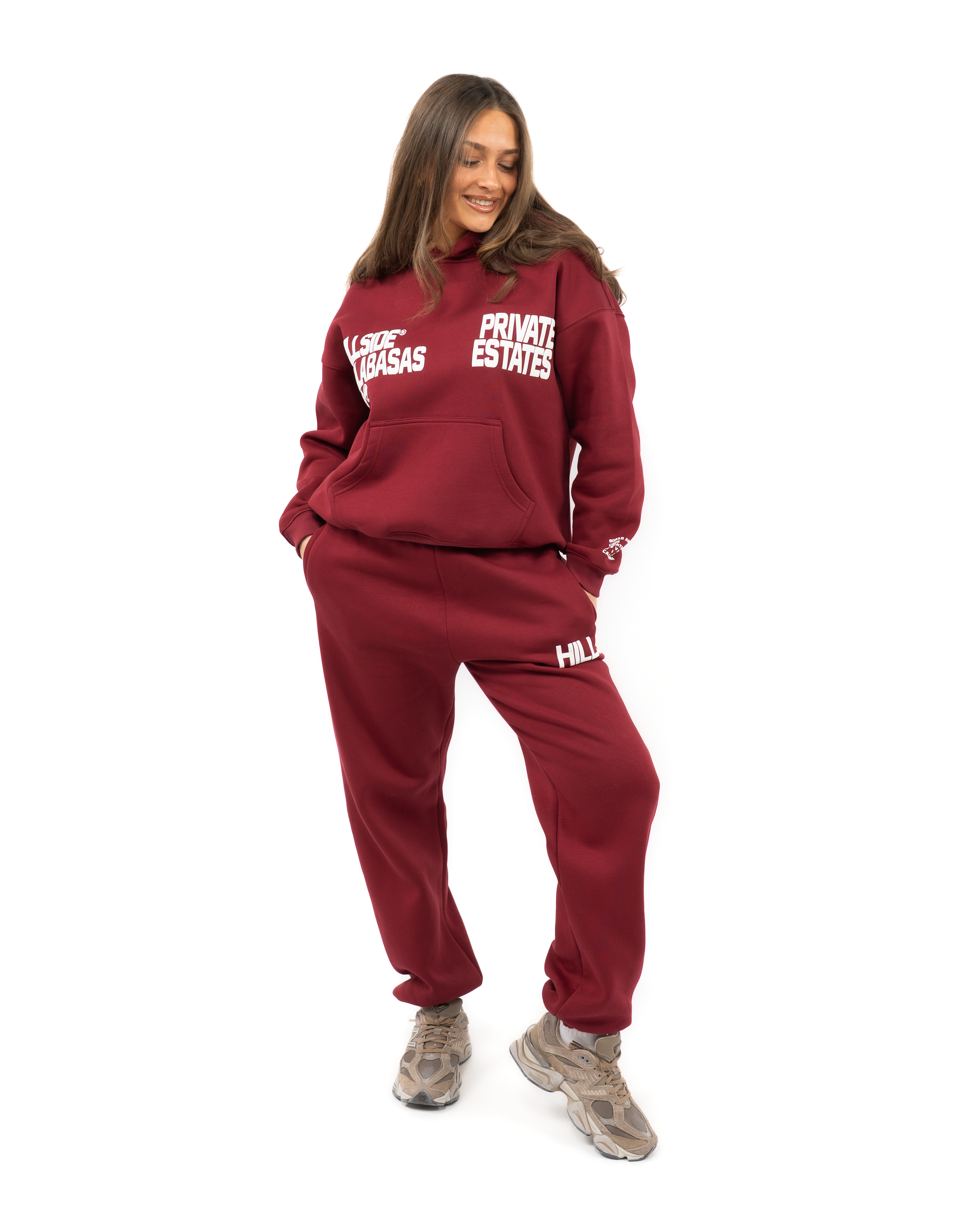 Calabasas Tracksuit Burgundy