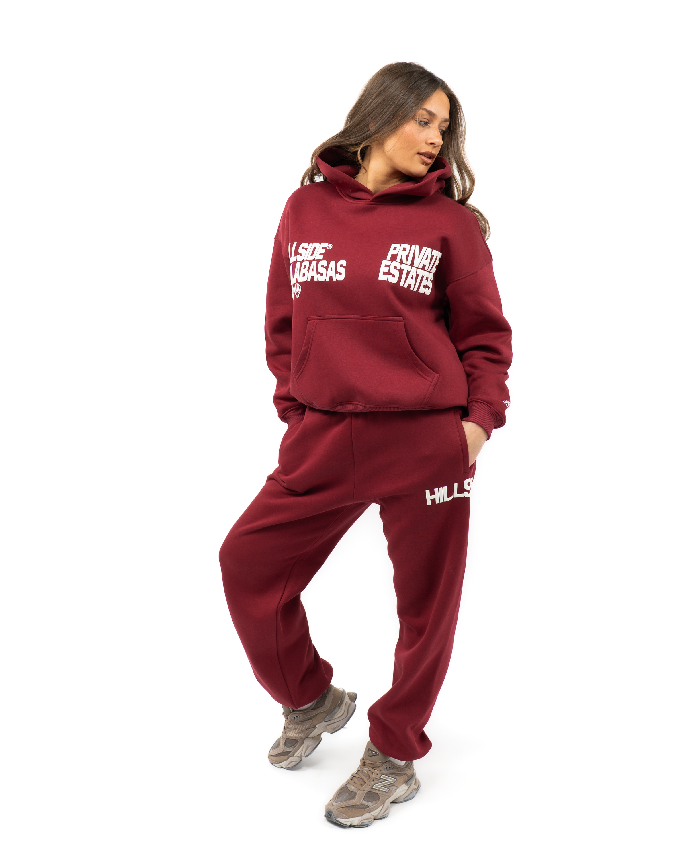 Calabasas Tracksuit Burgundy