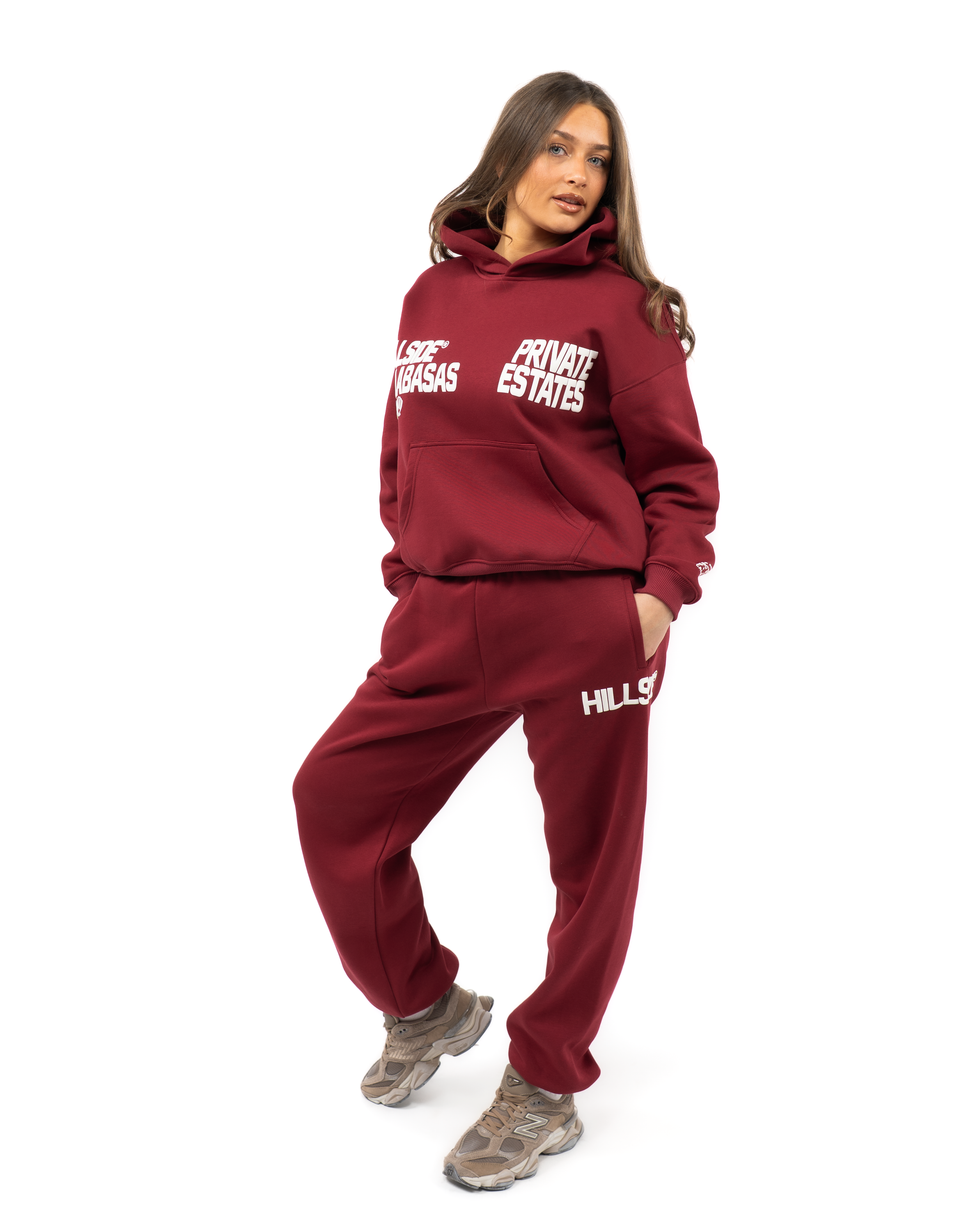 Calabasas Tracksuit Burgundy