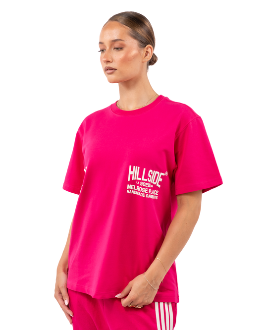 90210 Oversized T-Shirt Fuchsia
