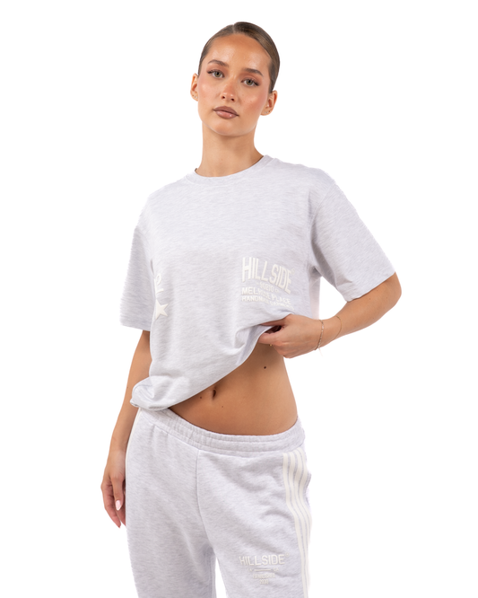 90210 Oversized T-Shirt Light Grey