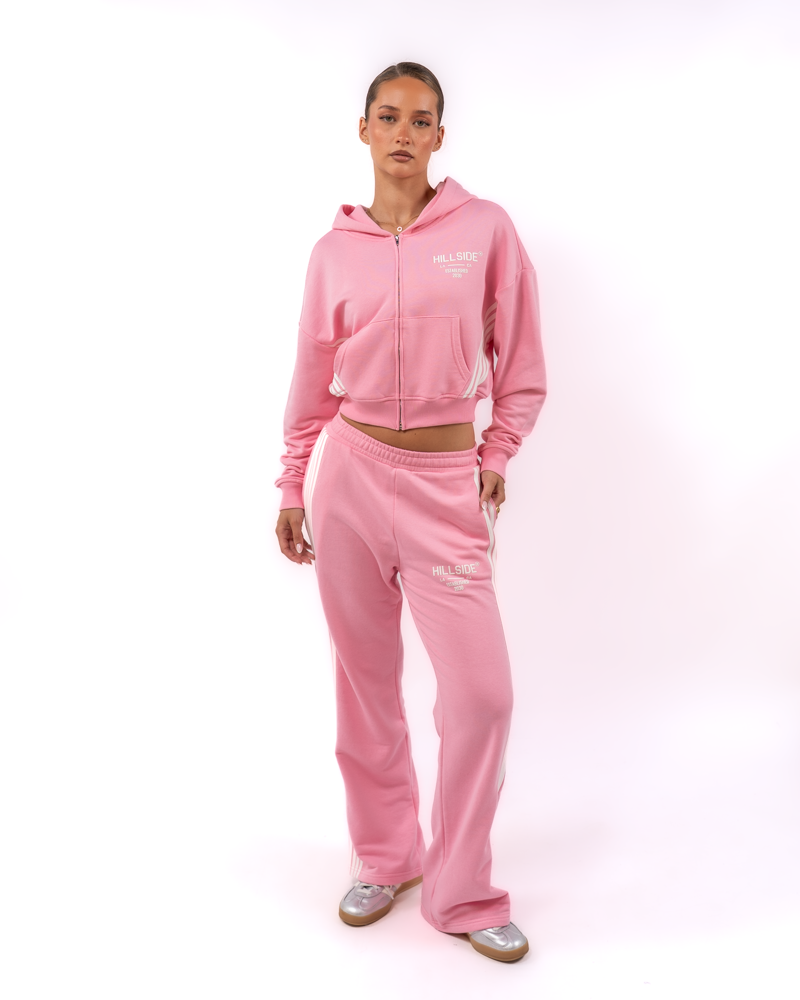 Stripe Track Vest Pink