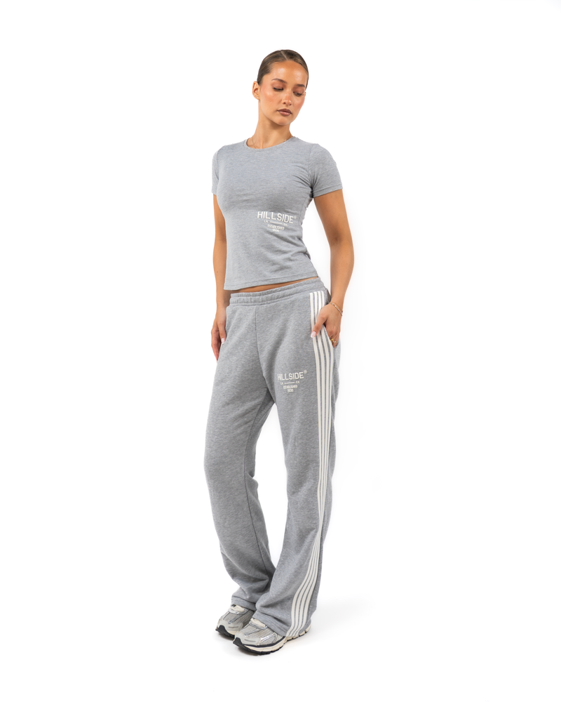 Stripe Track Pants Grey Melange
