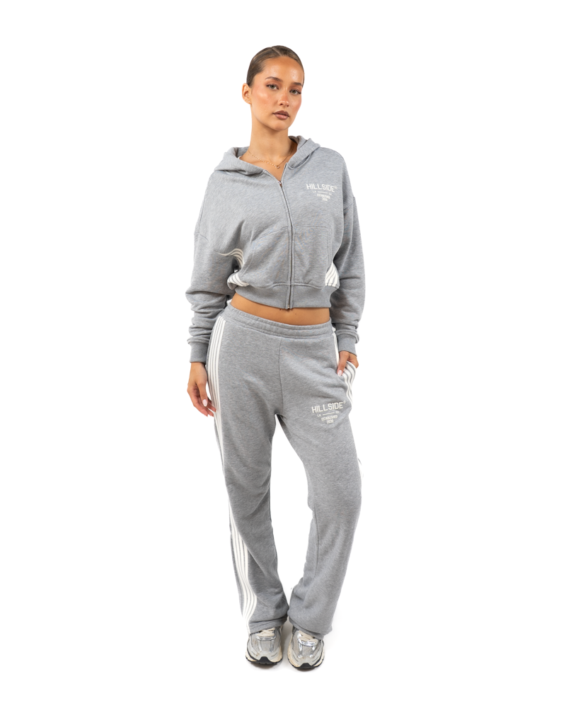 Stripe Track Vest Grey Melange