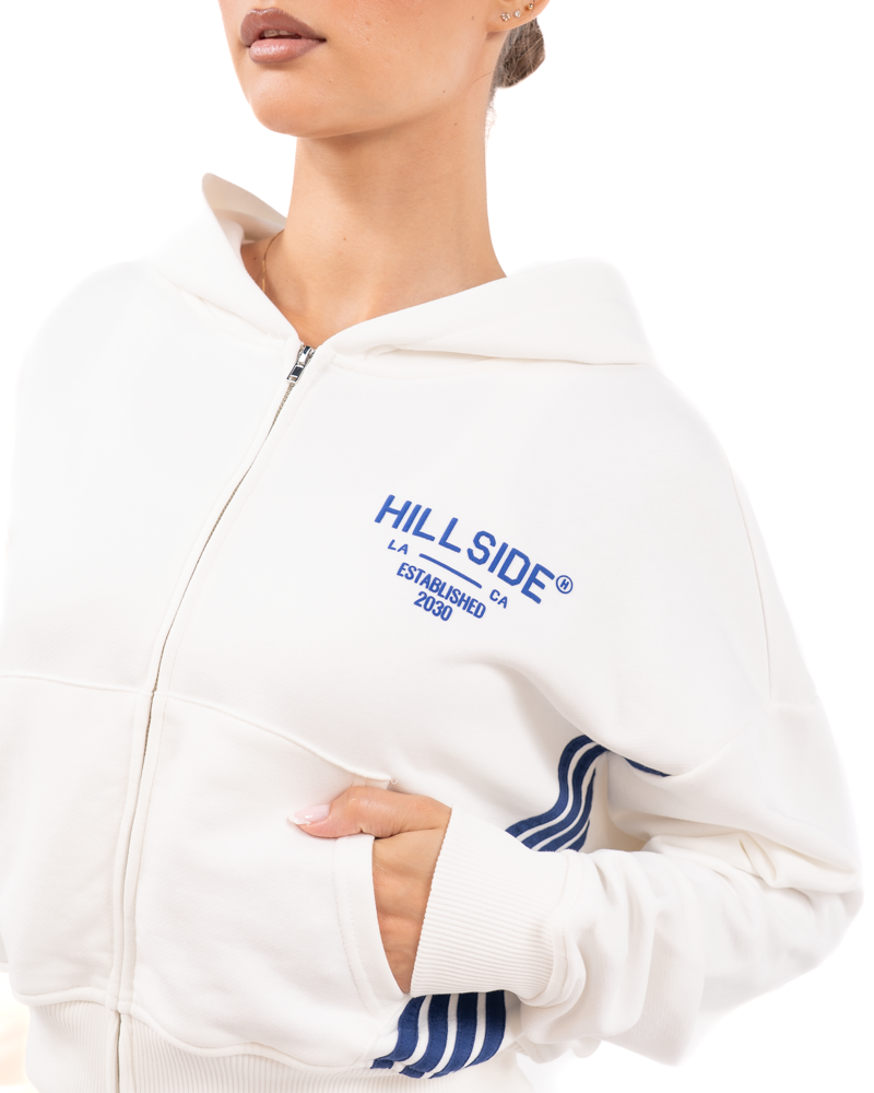 Stripe Track Vest Off White