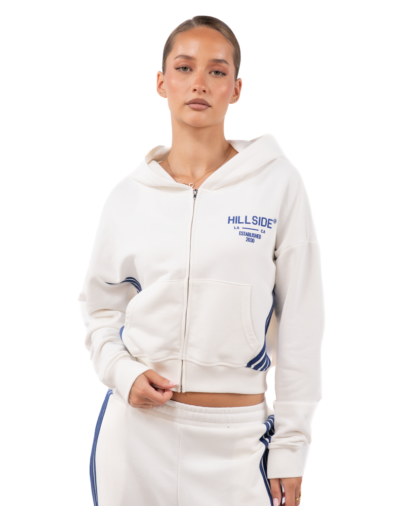 Stripe Track Vest Off White