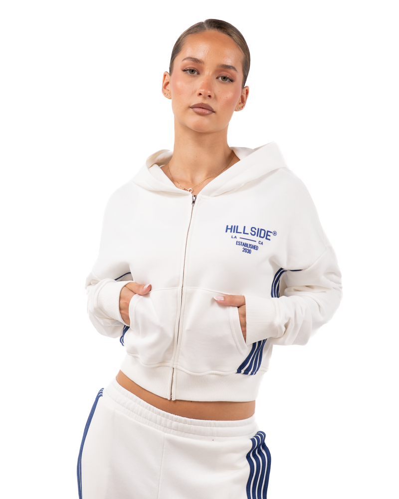 Stripe Track Vest Off White